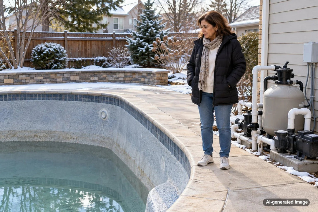 Can a Gunite Pool Sit Partially Empty Through the Winter?