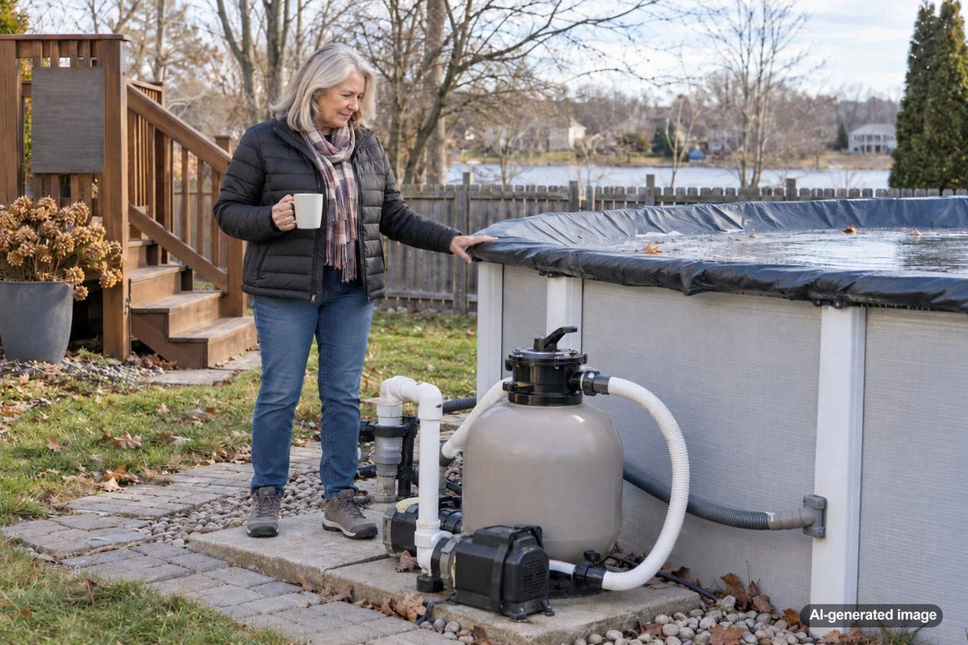 Can an Above-Ground Pool Leak Safely Through the Winter?