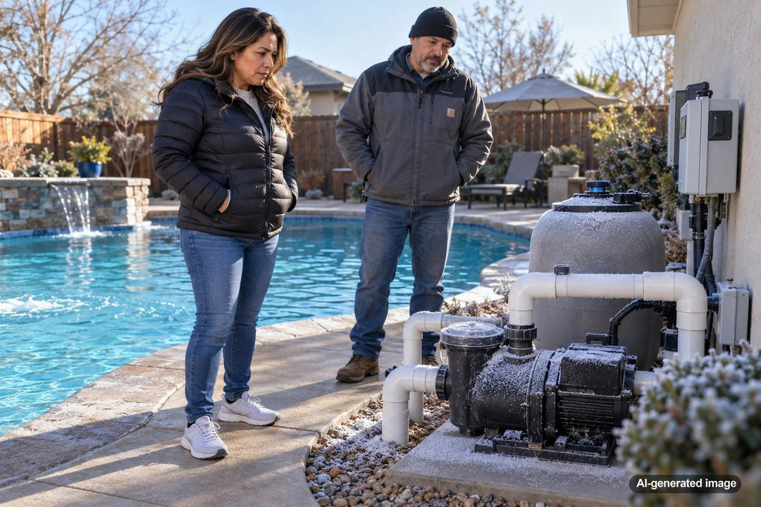 Can Frost Form on Pool Equipment Even When Water Is Still Circulating?