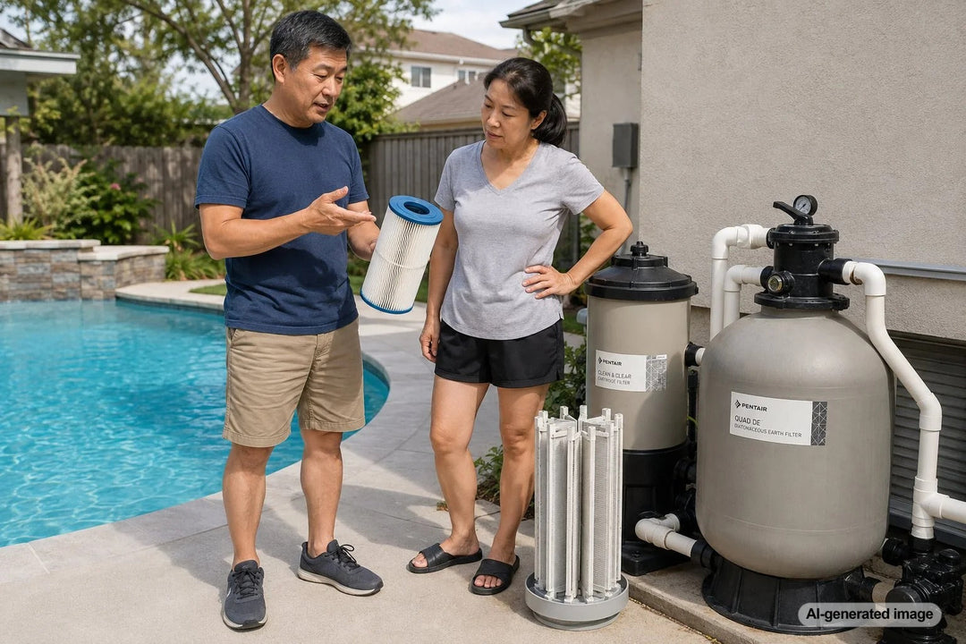 Cartridge Filter Versus DE Filter: Which Cleans Pool Water Better?