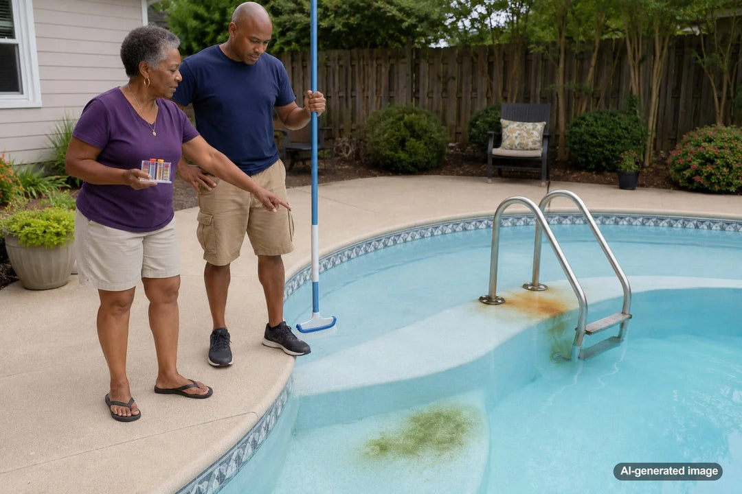 How Do You Identify Metal Stains Versus Organic Pool Stains?