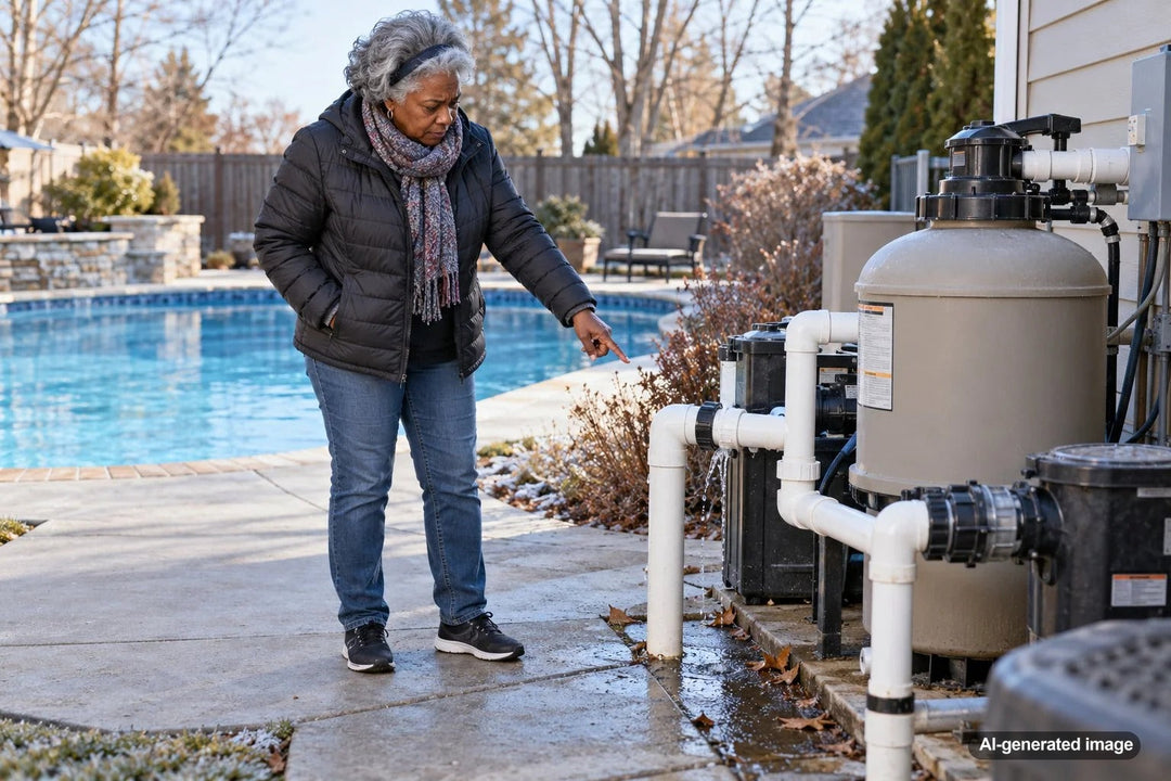 How Freeze-Thaw Cycles Can Turn a Tiny Pool Plumbing Crack Into a Leak