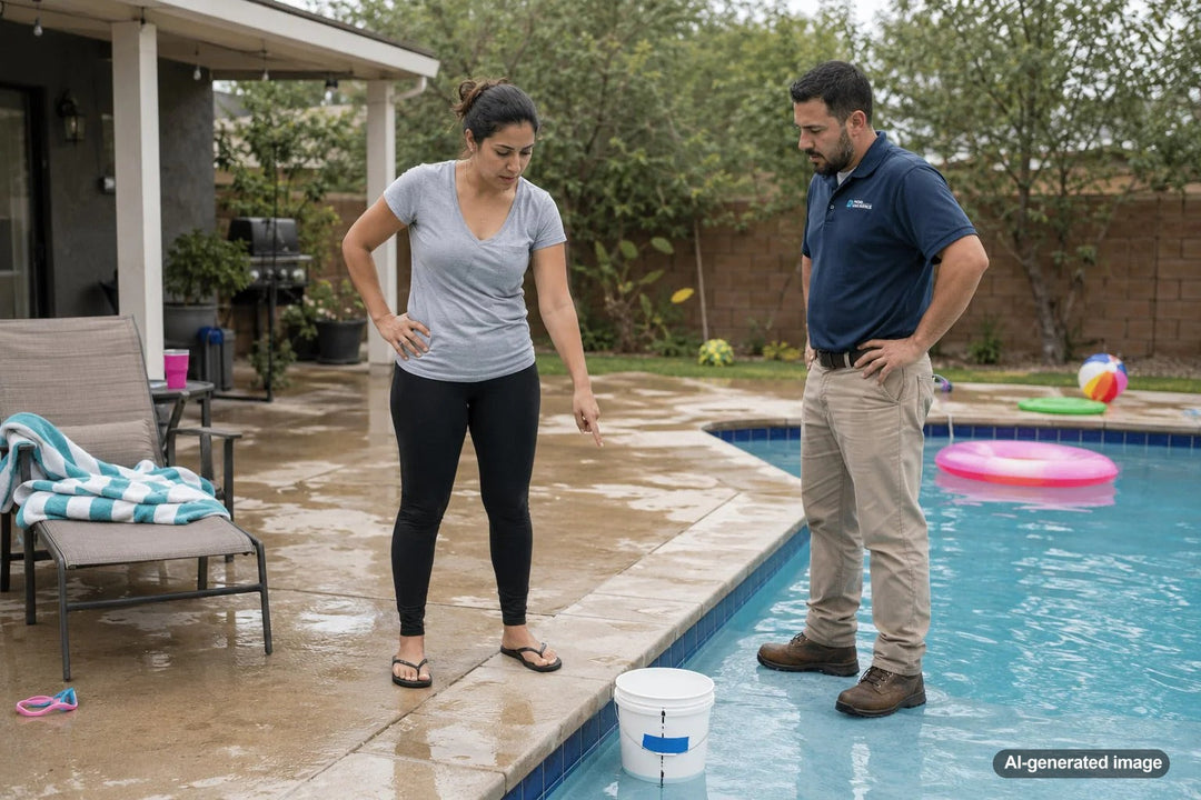 How Parties and Splash-Out Can Confuse Pool Leak Testing