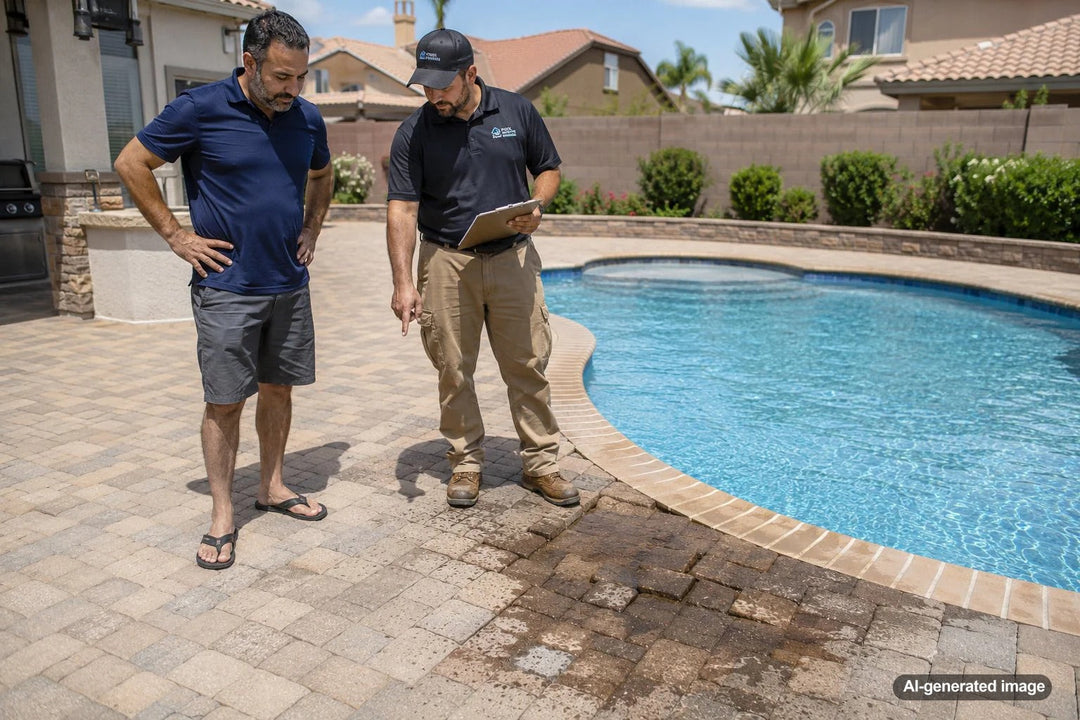 How Pool Leaks Can Affect Pavers Around the Pool: Warning Signs, Damage Patterns, and What Homeowners Should Check