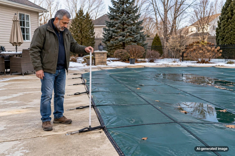 How to Check a Pool for Water Loss Without Removing the Winter Cover ...