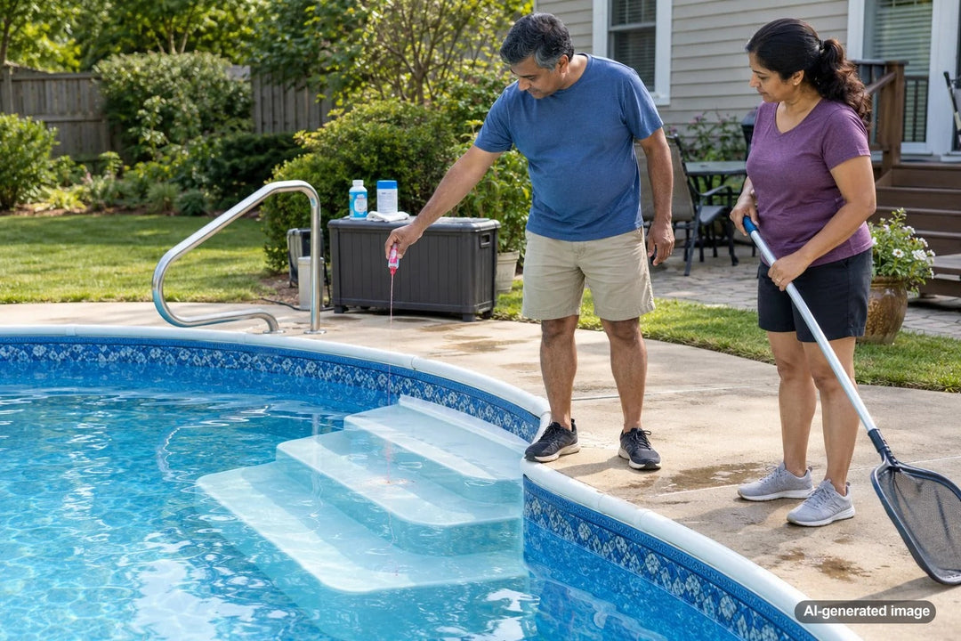 How to Check a Vinyl Liner Around Steps for Tiny Leaks