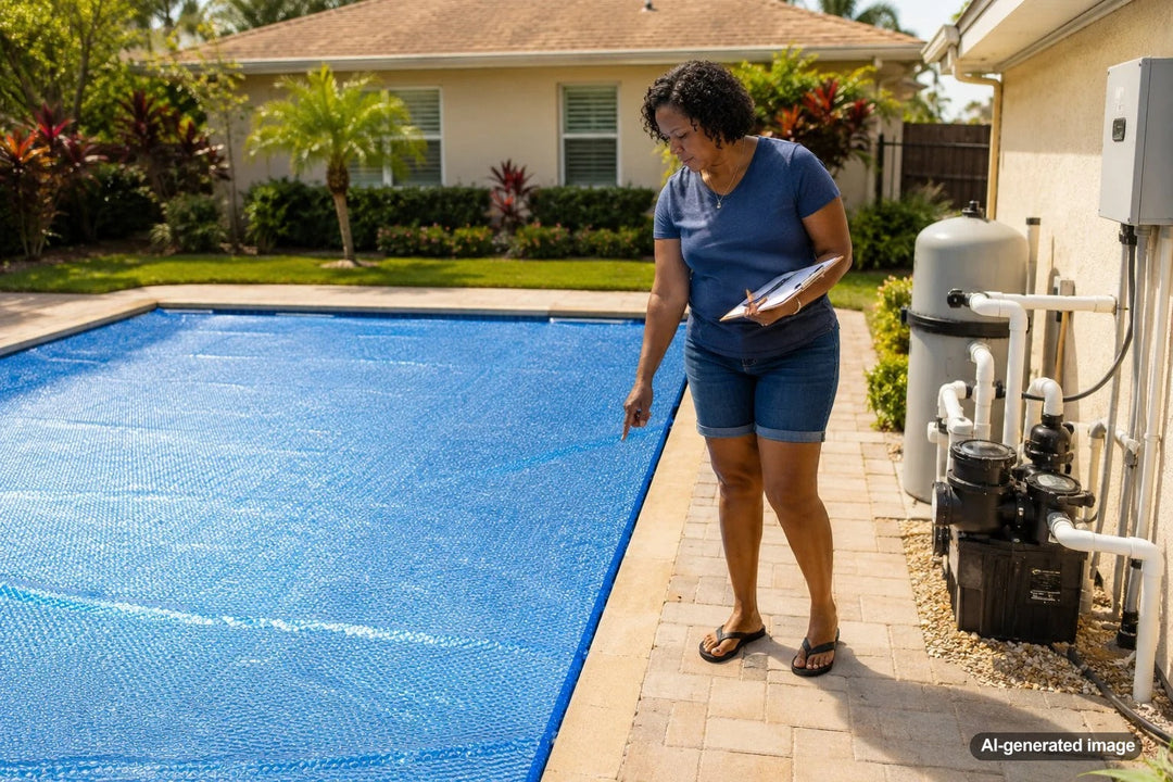 How to Check Water Loss With a Solar Cover On