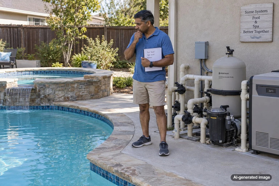 How to Compare Pool and Spa Water Loss When They Share Equipment