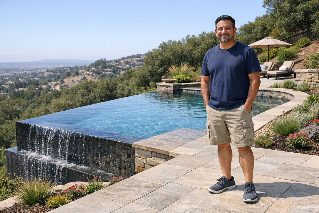 How to Incorporate Negative Edge Design on a Sloped Backyard for a View-Driven Pool That Works