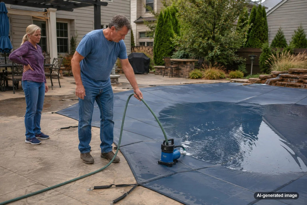 How To Remove Water From Pool Cover Without Damaging Your Pool, Pump, or Cover