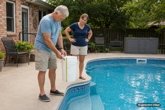 Settings Button Reference How to Set a Baseline for Normal Pool Evaporation Before Small Water L ...