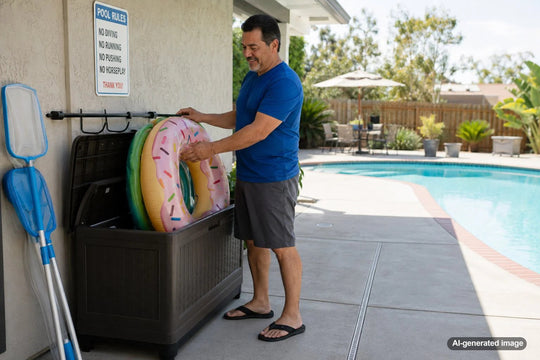 How to Store Pool Floats Without Creating Tripping Hazards