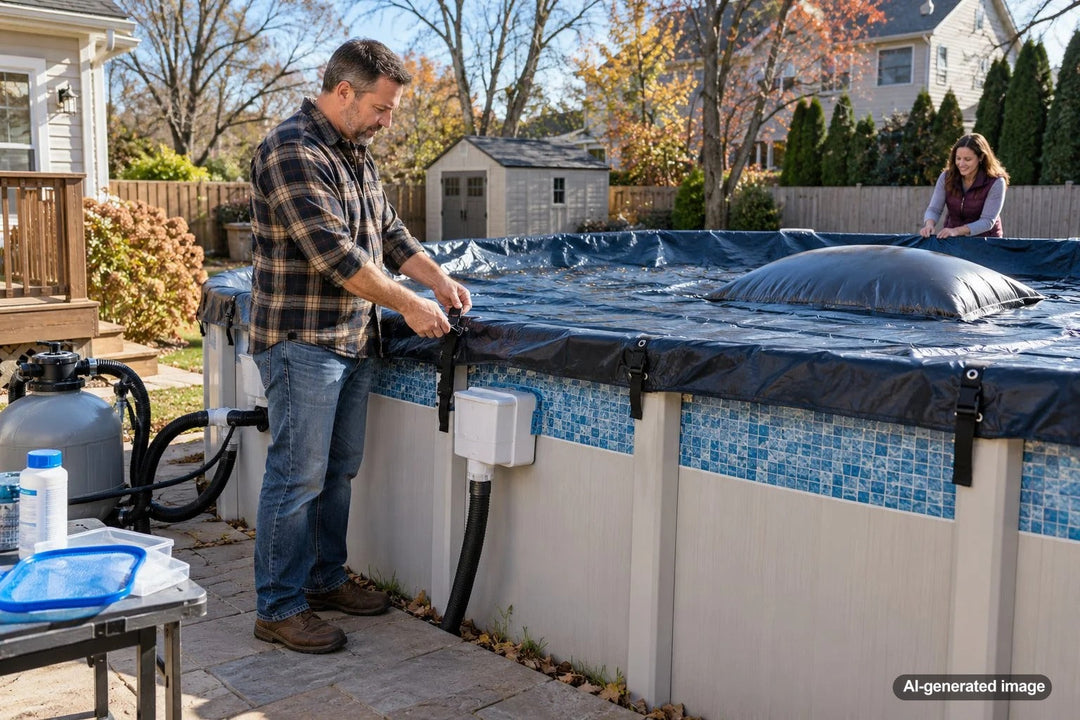 How to Winterize an Above-Ground Pool With a Vinyl Liner