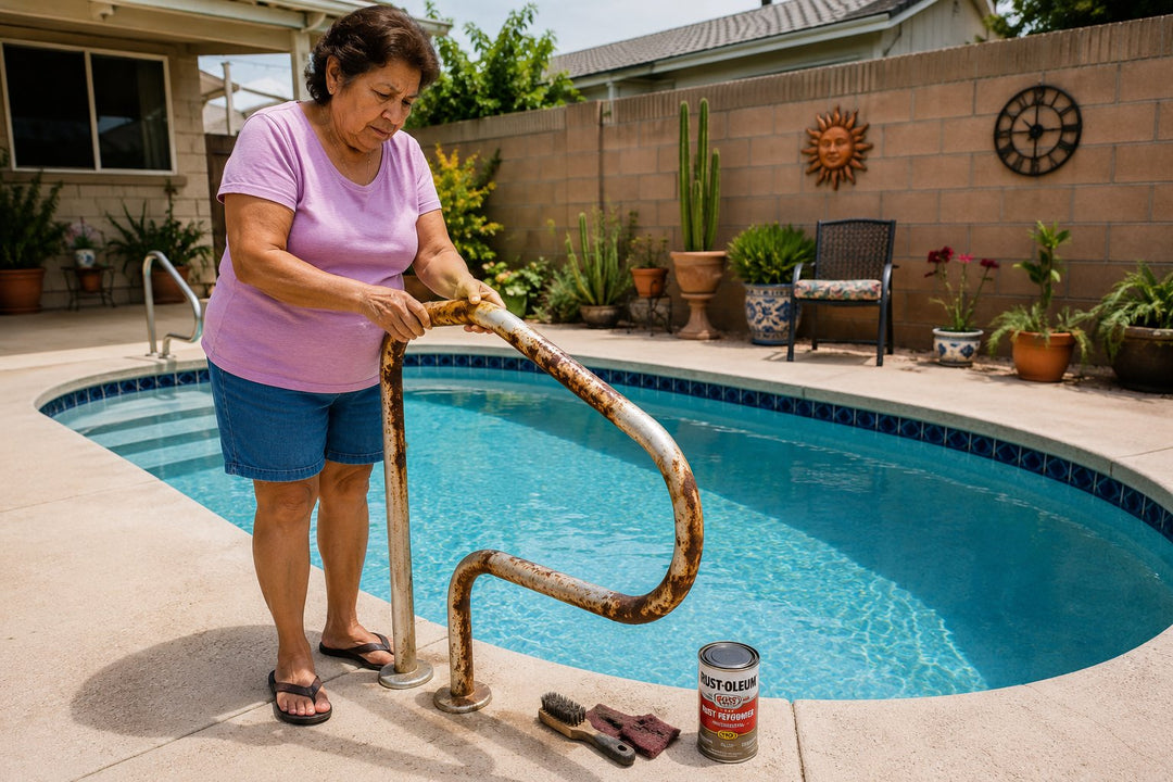 Pool Handrail Rust: Repair, Replace, or Reinstall?
