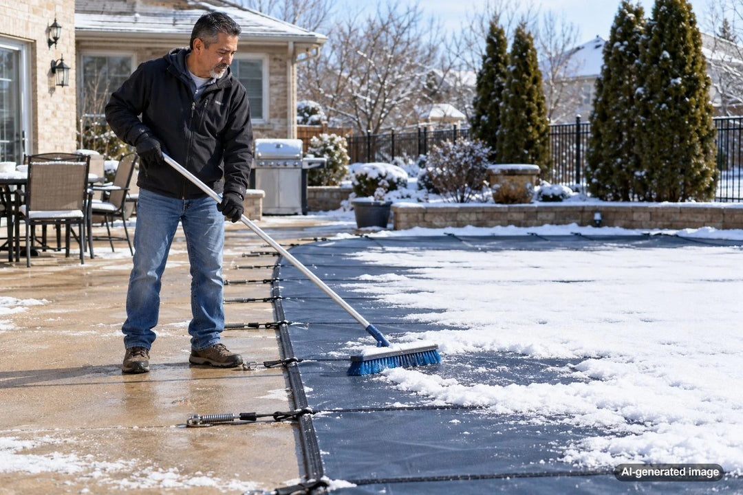 Should You Remove Snow From a Pool Safety Cover?