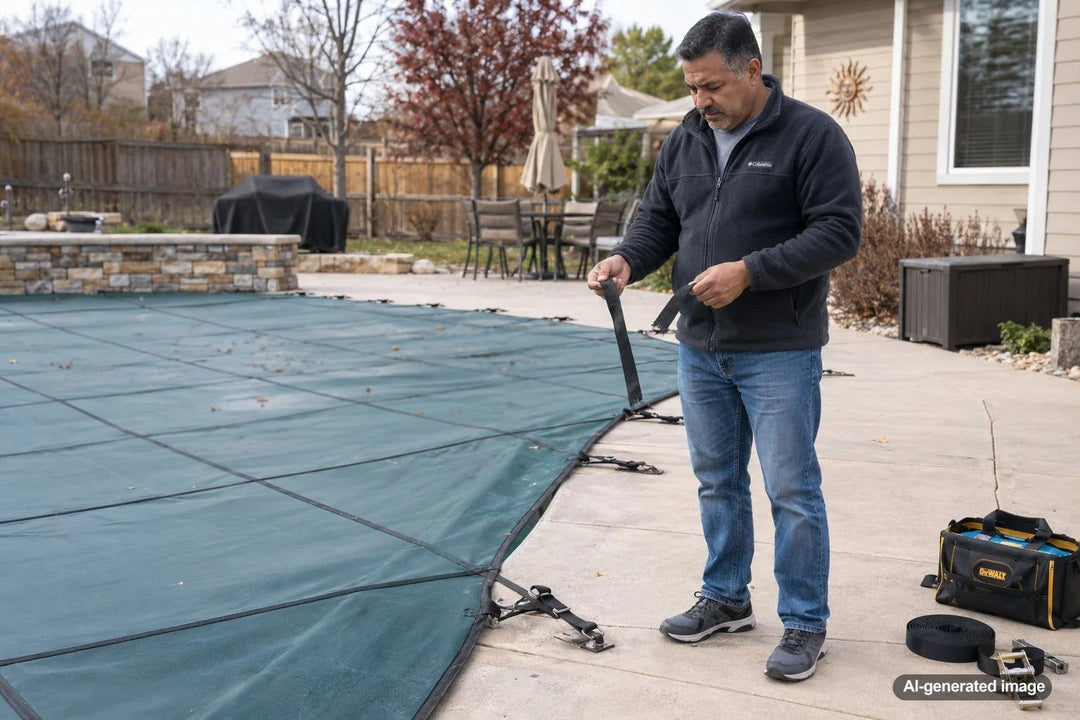 What to Do If a Winter Pool Cover Strap Breaks