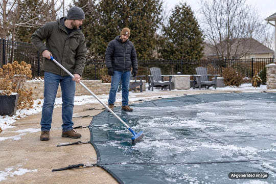 What to Do If Ice Forms on Top of a Pool Cover – Mini Bucket Test