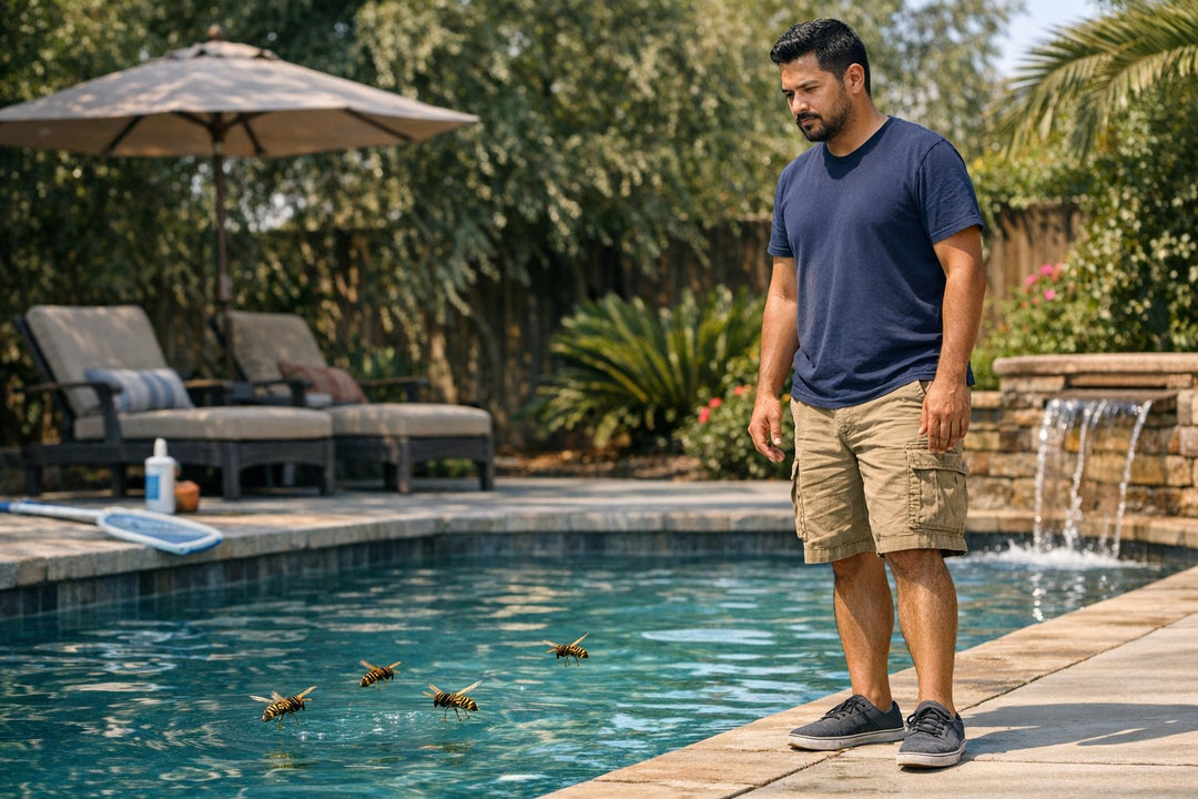 Why Is My Pool Attracting Wasps? What Pool Owners Often Miss and How to Make Your Pool Area Less Appealing
