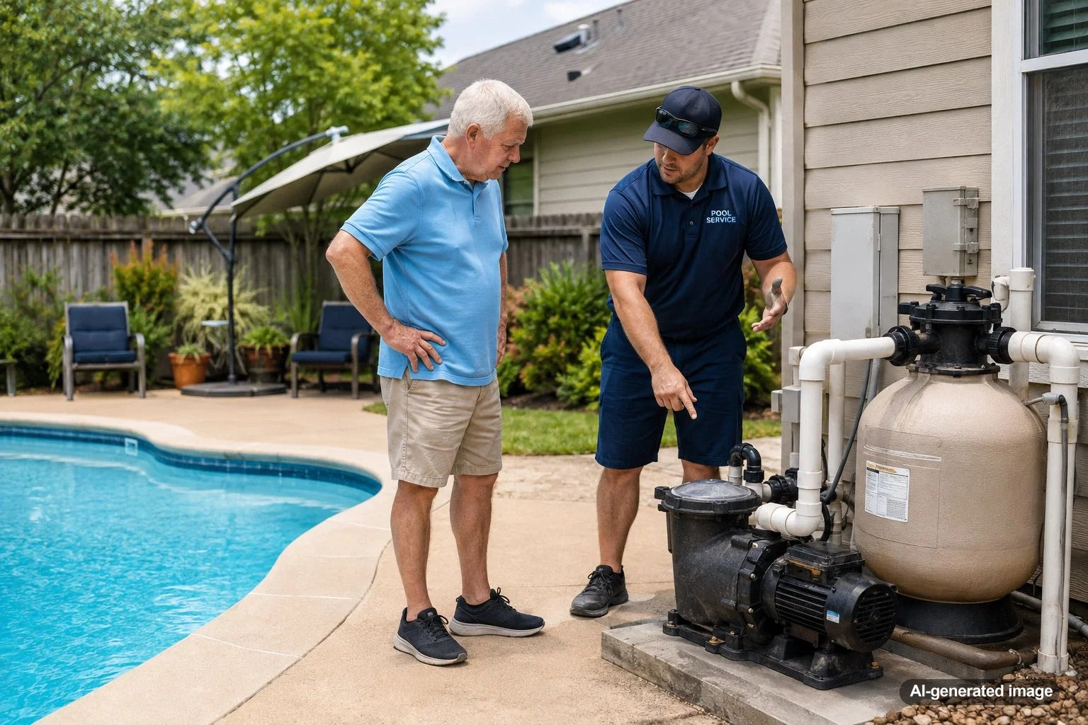 Pool pump equipment making louder than normal operating noise