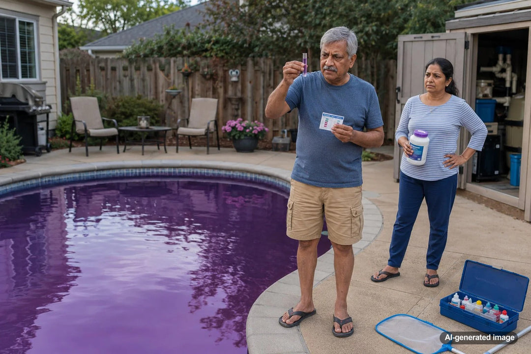 Why Is My Pool Water Purple? Causes and Fixes