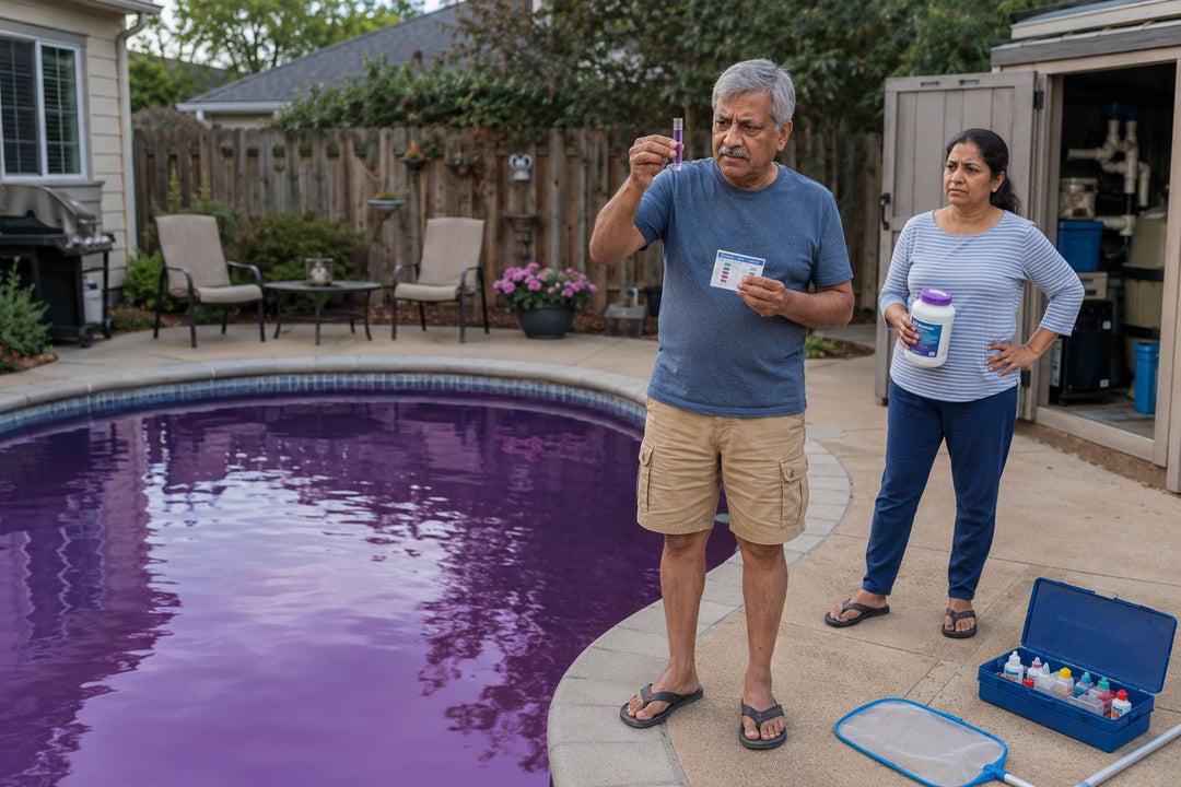 Why Is My Pool Water Purple? Causes and Fixes