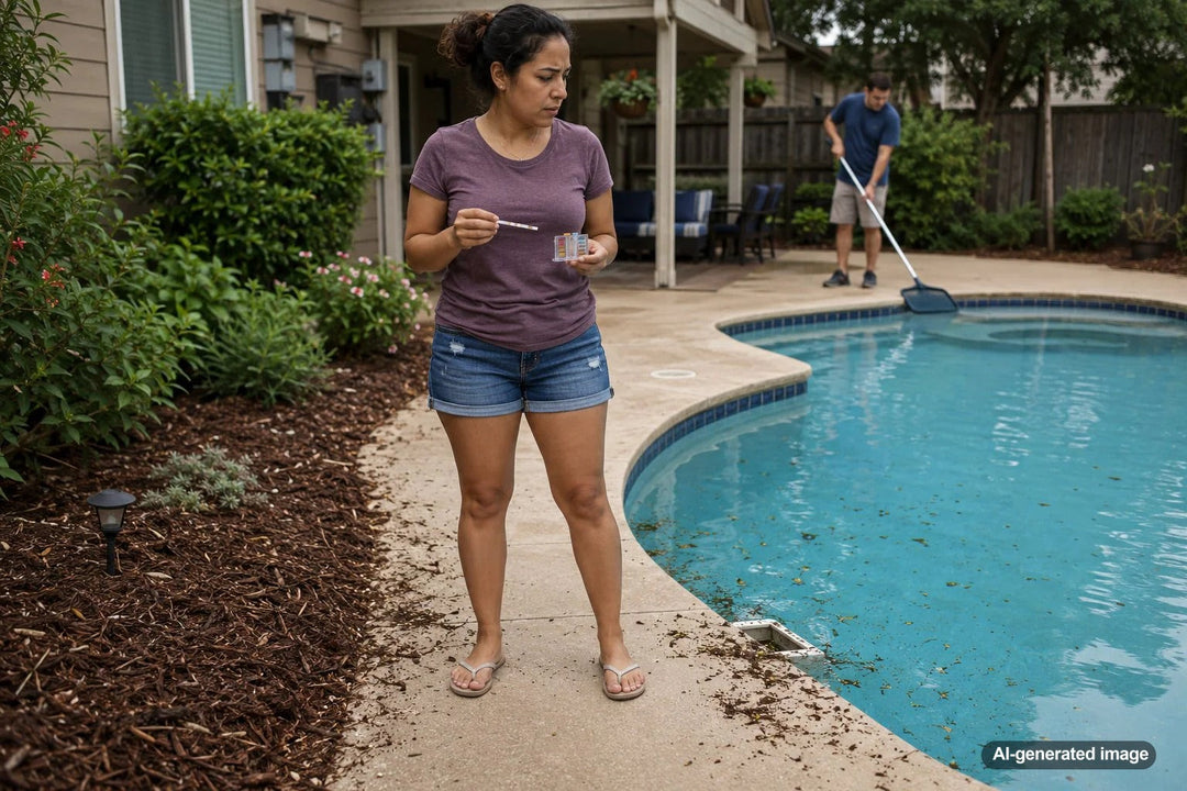 Why Mulch Near a Pool Can Create Water Quality Problems: Hidden Runoff, Stains, and Chlorine Demand