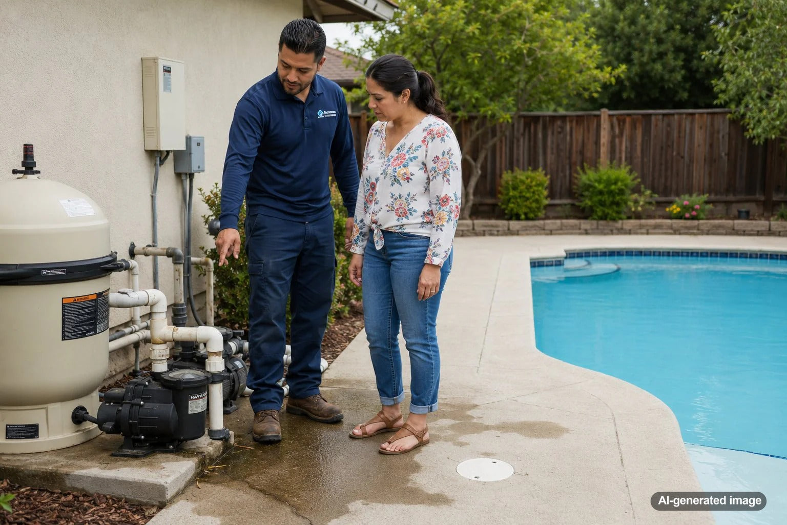 Pool equipment and water level clues explaining why a pool may lose water only when the pump runs