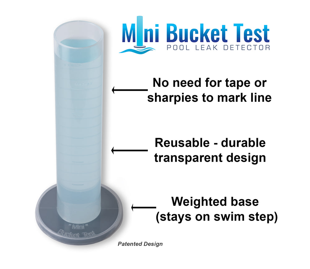 Mini prueba de cubeta - Detector de fugas en piscina / Probador de evaporación